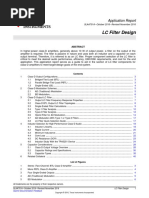 LC Filter Design