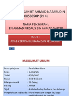 Adab Terhadap Ibubapa