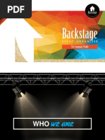 Download BACKSTAGE EVENT ORGANIZER Company Profile by BackStage Event Organizer SN361191643 doc pdf