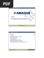 ABAQUS Constraints and Connections