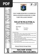 Soal Matematika Akuntansi Kelas XI Paket 27 (FIX)