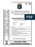 Soal Matematika Akuntansi Kelas XI Paket 26 (FIX)