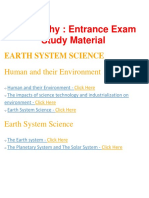 Geography - Important Questions and Answers, Entrance Exam, Study Material and Notes For All Subject