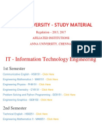 It Information Technology Department - B.E., ANNA UNIVERSITY Important Question and Answers - Regulation 2013,2017 - STUDY MATERIAL, Notes