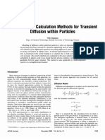 Mass-Transfer Calculation Methods For Transient Diffusion Within Particles