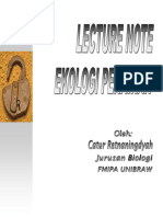 Lecture Note Ekologi Perairan PDF