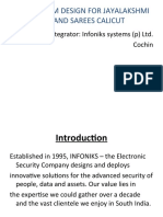 CCTV System Design For Jayalakshmi Silk and Sarees Calicut: System Integrator: Infoniks Systems (P) Ltd. Cochin