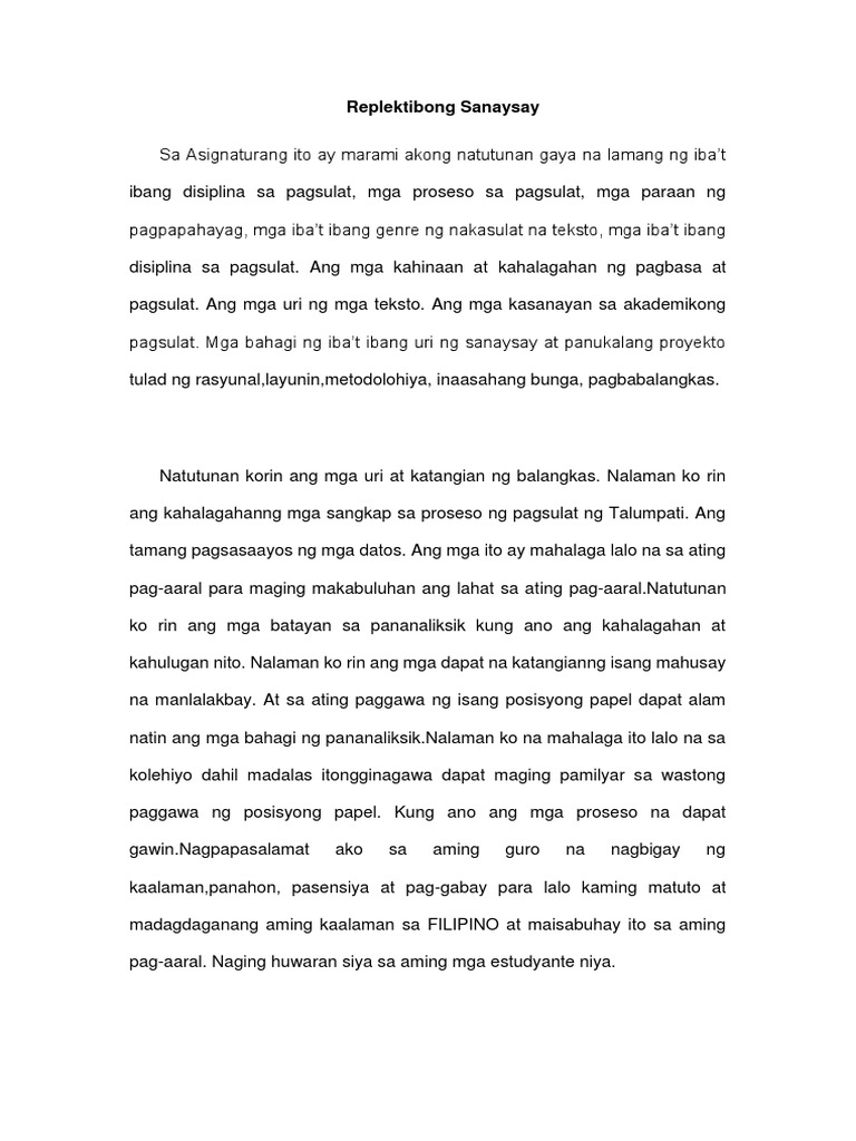 Replektibong Sanaysay.docx