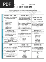 Year 7 Figurative Language - Poetry Choice Board