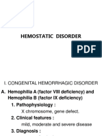 Hemostatic Disorder