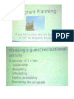 Program Planning