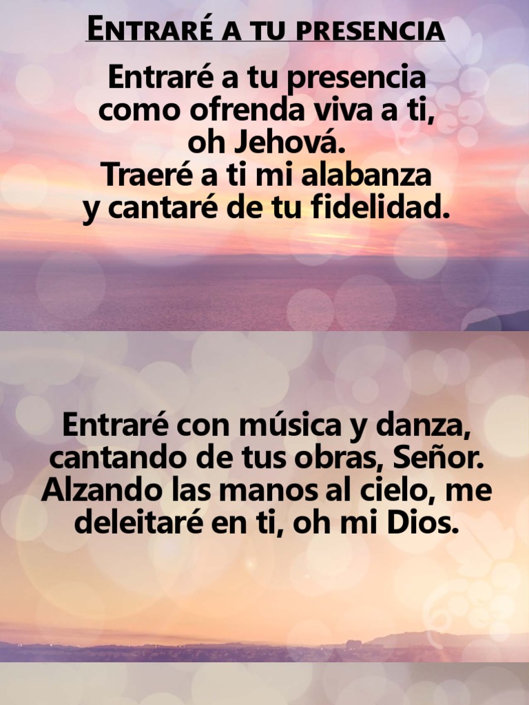 Gm Entrare A Tu Presencia Pdf