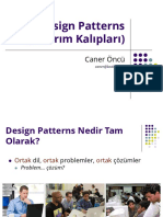 Design Patterns (Tasarım Kalıpları) - Caner Öncü PDF