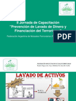 Prevención del Lavado de Activos y Financiación del terrorismo.