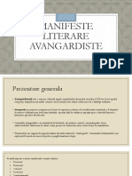 Manifeste Literare Avangardiste