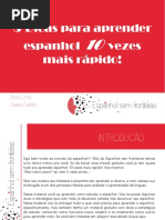 5 Dicas Para Aprender Espanhol 10 Vezes Mais Rápido