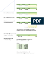 Calculate Difference Between Dates