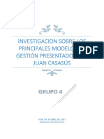 Investigacion Sobre Los Principales Modelos de Gestión Presentados Por Juan Casasús