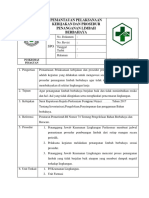 Spo Pemantauan Pelaksanaan Kebijakan Dan Prosedur Penanganan Limbah Berbahaya