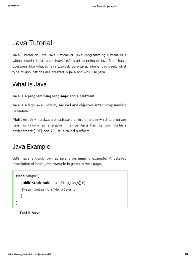 01 What Is JAVA PDF Java Virtual Machine Java (Programming Language)
