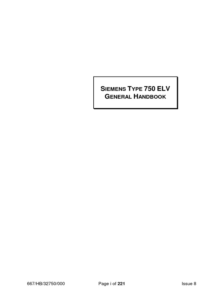 Siemens Elv Pdf Switch Power Supply