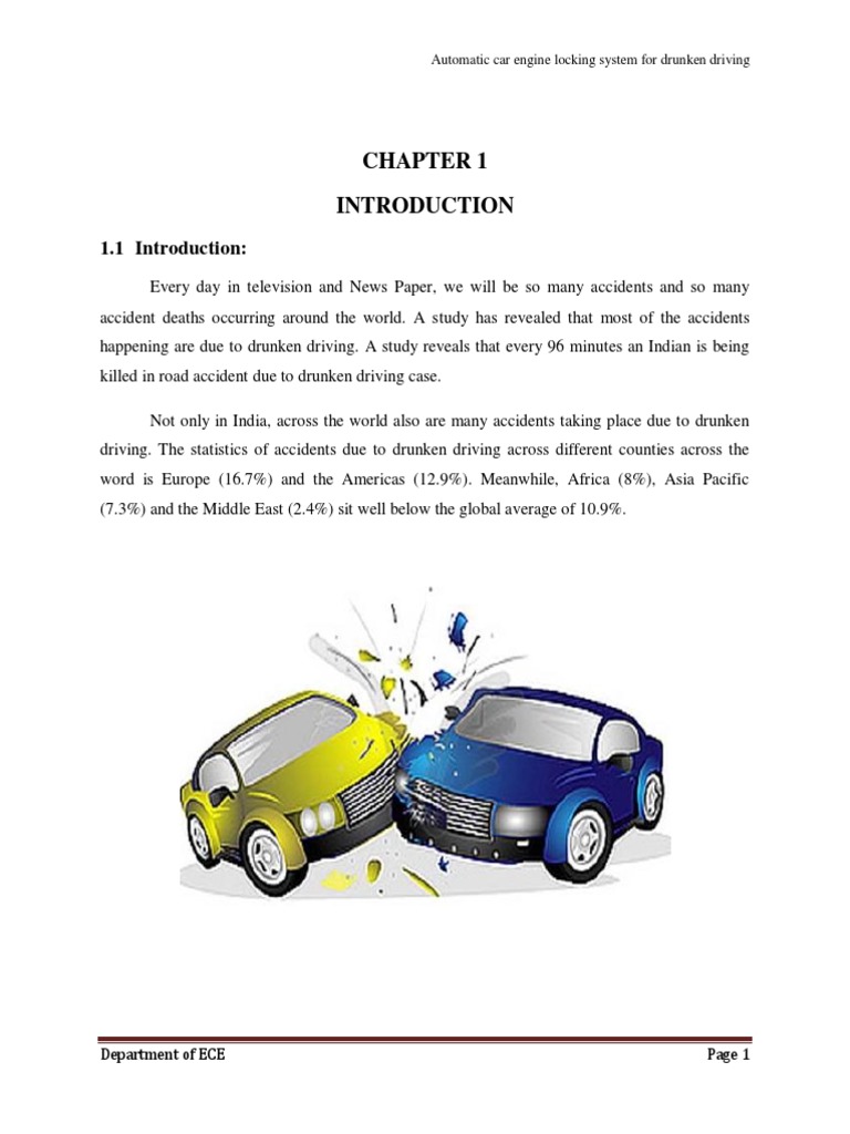 Automatic Car Engine Locking System For Drunken Driving PDF Traffic