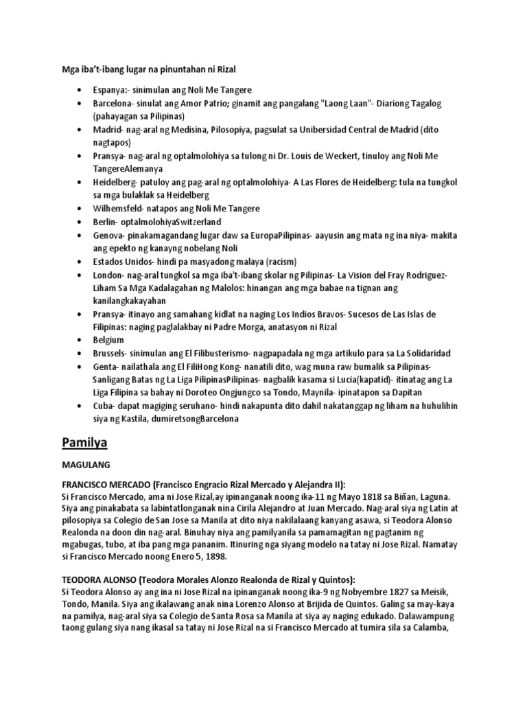 Rizal Finals | PDF