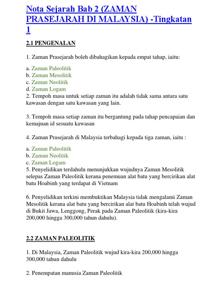 Nota Sejarah Bab 2  PDF