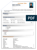 Ahsan Farooq CV