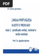 Portugues4 - Sujeito e Predicado - Aula2