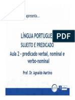Portugues4 - Sujeito e Predicado - Aula2