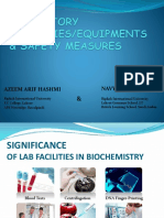 Laboratoy Facilities Equipments & Safety Measures