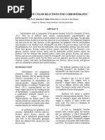 Qualitative Color Reactions For Carbohydrates