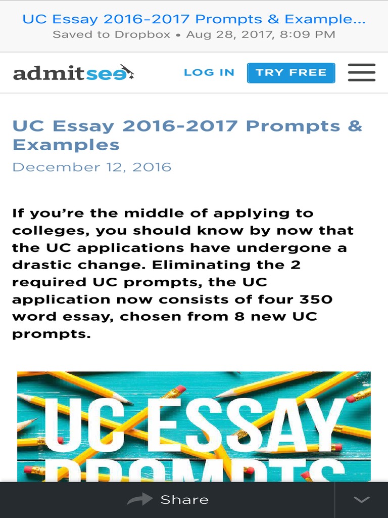 Uc essay examples 2017 image