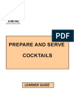  Prepare Serve Cocktails