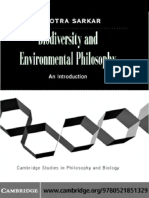 Sahotra Sarkar Biodiversity and Environmental Philosophy An Introduction Cambridge Studies in Philosophy and Biology 2005