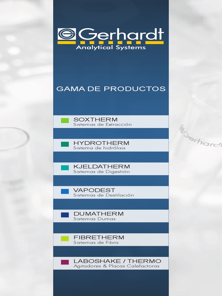 Innovación y Calidad en Equipos Gerhardt | PDF | Software | Carne