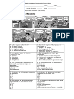 Prueba de Lenguaje y Comunicación Tercero Básico