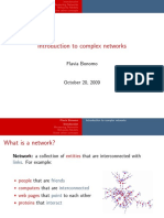 Introduction To Complex Networks: Flavia Bonomo