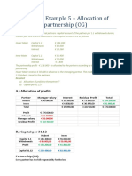 Example 5 - Allocation of Profits in a Partnership OG