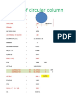 Circular Column Design Excel Sheet