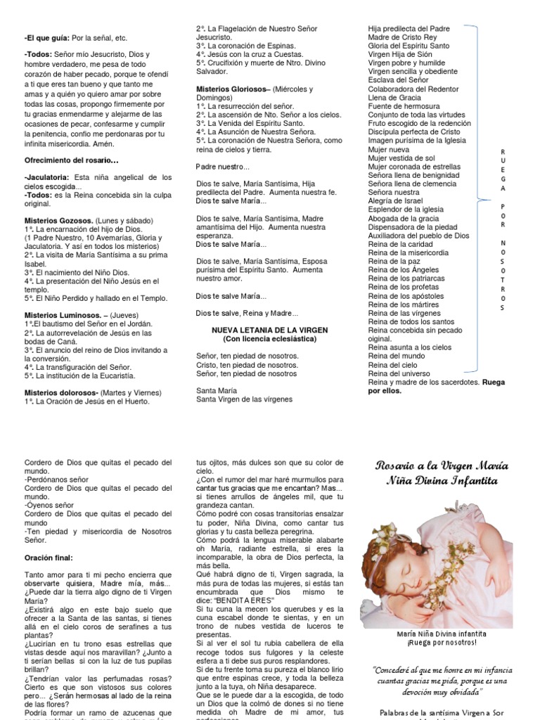 Tríptico del Santo Rosario Completo | PDF | María, madre de Jesús ...