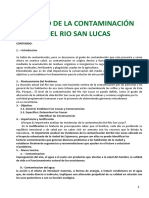 B.- Contaminacion Del Rio San Lucas