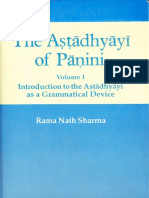 The Ashtadhyayi of Panini Vol 1 - Ram Nath Sharma