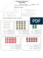 Evaluacion Sumas Reiteradas Tercero Basico