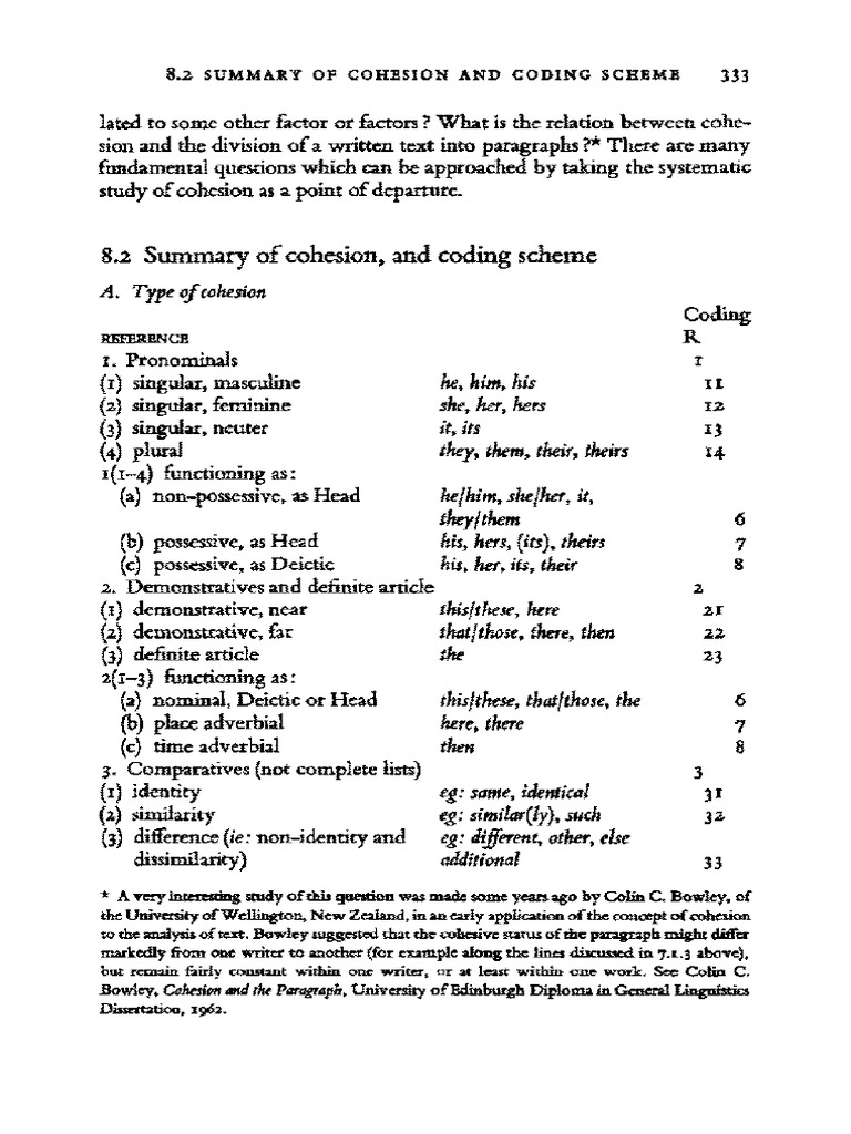 Halliday, Hasan (1976) CohesionInEnglish PDF Clause Ellipsis