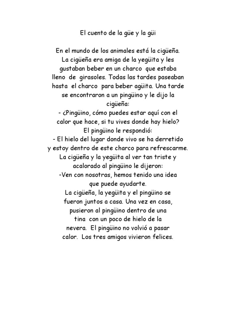 El Cuento De La Güe Y La Güi Pdf 