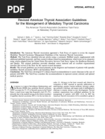 Management of Medullary Thyroid Carcinoma