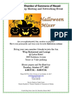 Chinese Chamber of Commerce of Hawaii - Halloween Mixer & Membership Meeting