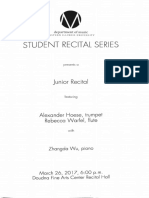 junior recital program